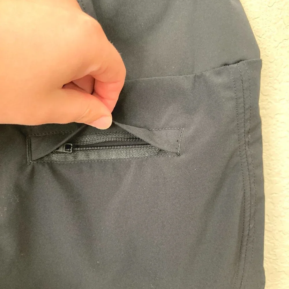 Athleta Ascender Athletic Gym Shorts Side Stripes Running Workout - Picture 8 of 12